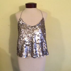 Sparkly sequin cami top